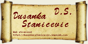 Dušanka Stanićević vizit kartica